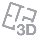 3D-skiss ikon